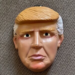 CostumesUSA Durable Plastic Donald Trump Face Mask Halloween Costume Accessory